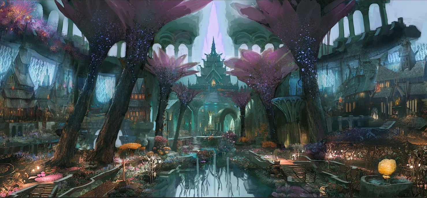 タウン 紫花の神殿都市