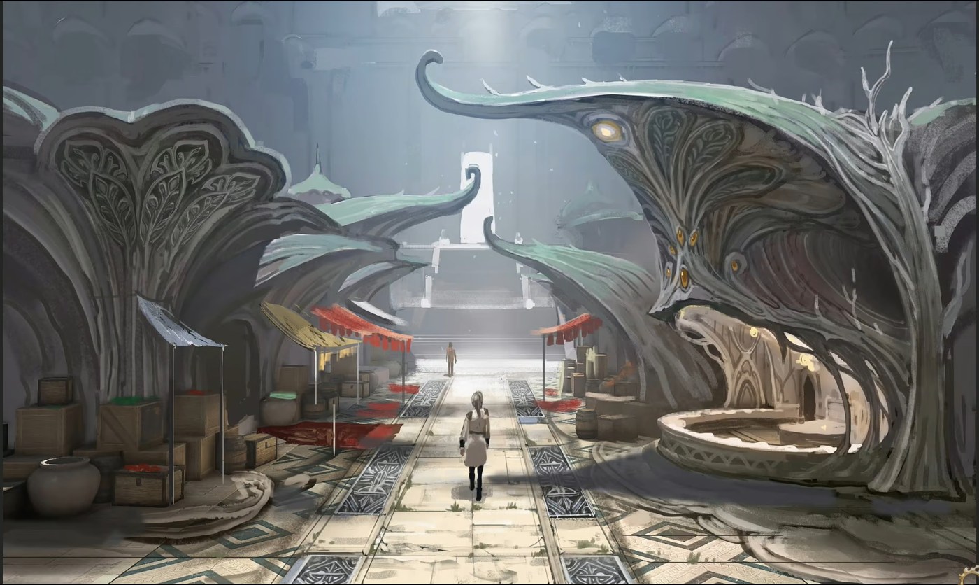 タウン 触手状装飾の遺跡市場