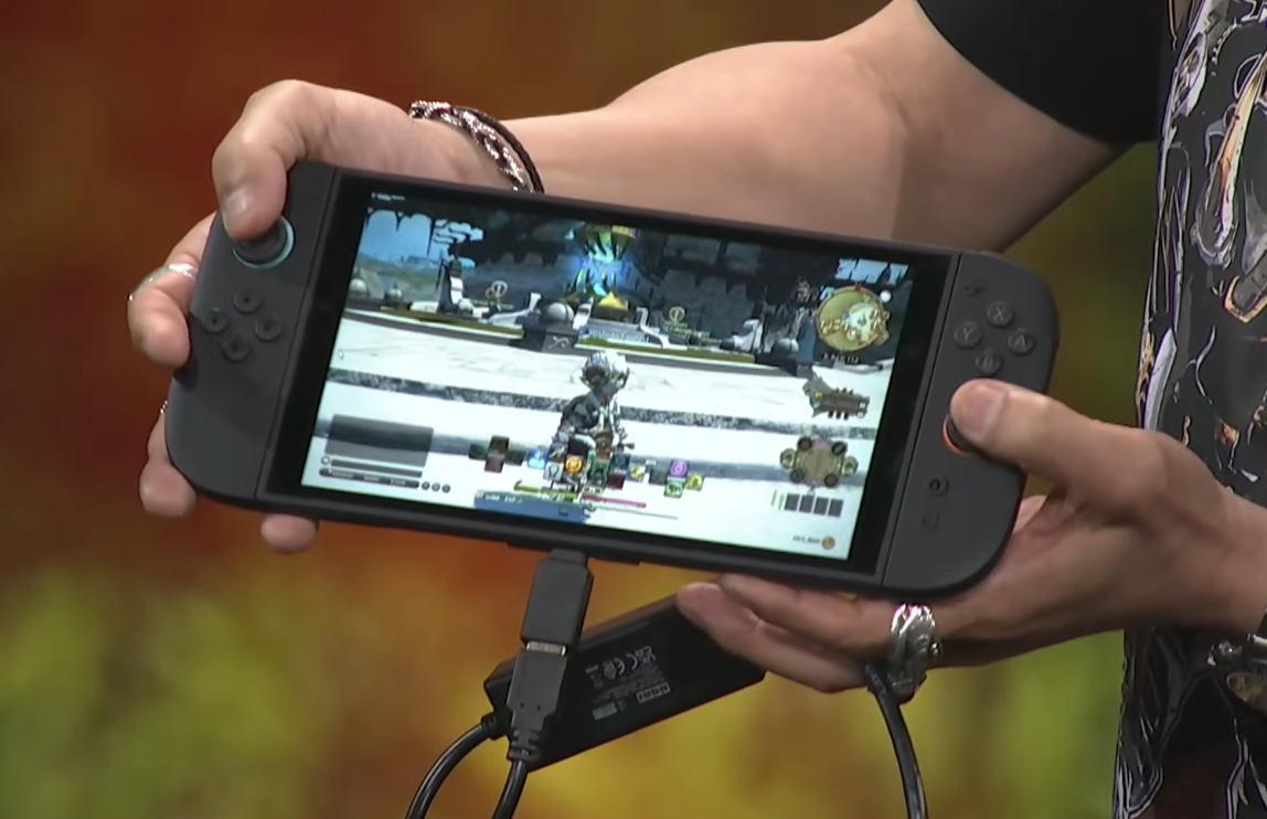 Switch 2実機でのFF14プレイ画面